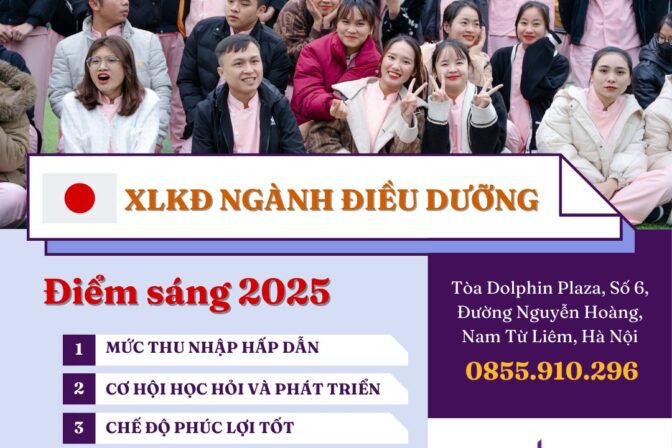 XUẤT KHẨU LAO ĐỘNG NGÀNH ĐIỀU DƯỠNG NHẬT BẢN – ĐIỂM SÁNG 2025