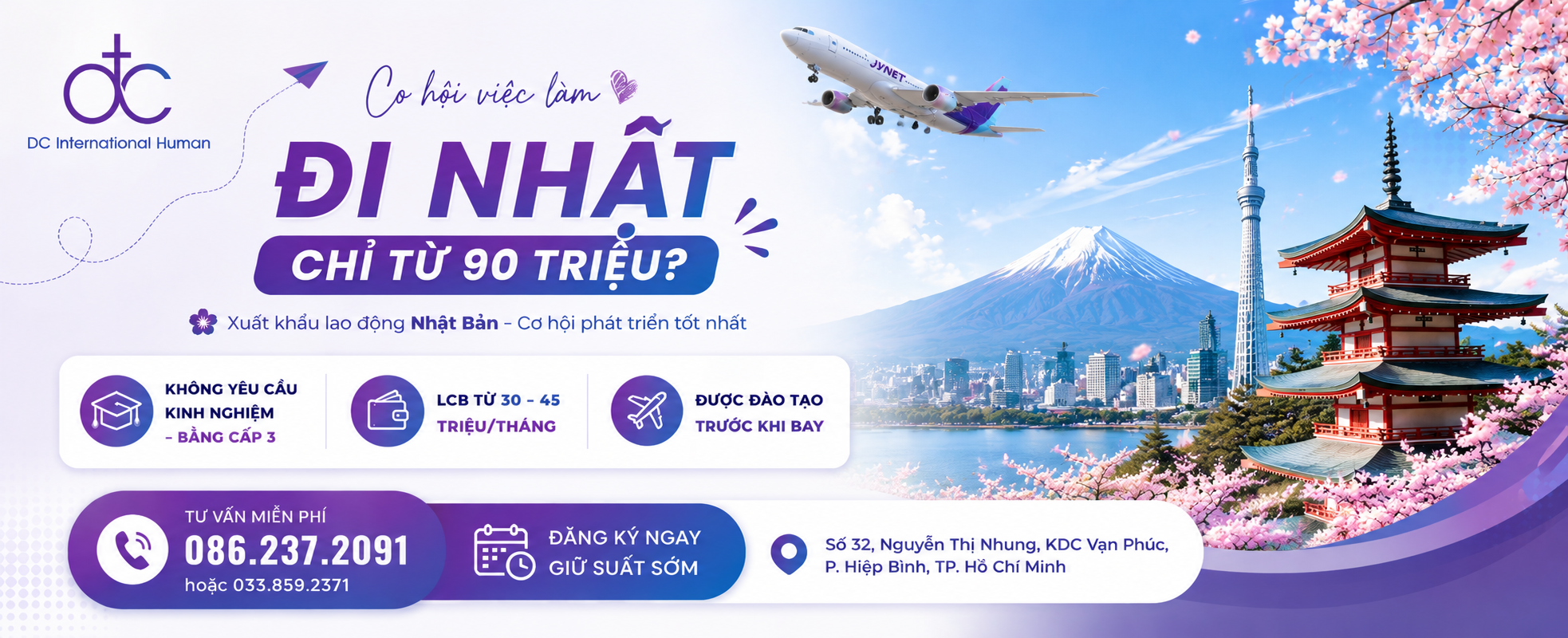 chi phí đi Nhật chỉ 90 triệu