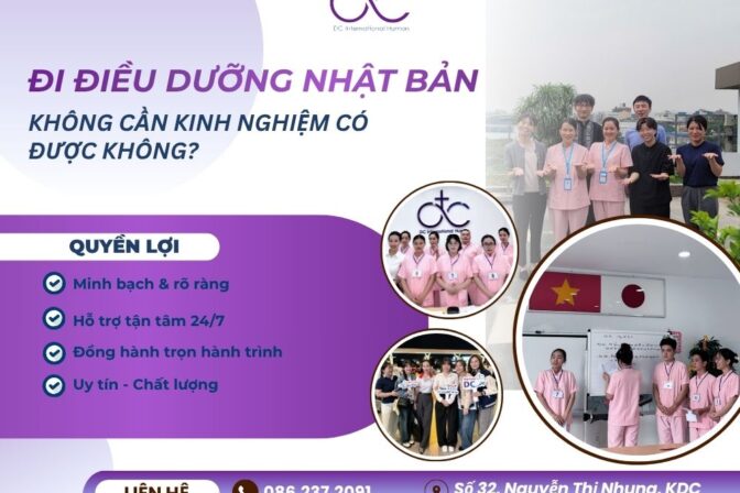ĐI ĐIỀU DƯỠNG NHẬT BẢN KHÔNG CẦN KINH NGHIỆM CÓ ĐƯỢC KHÔNG?
